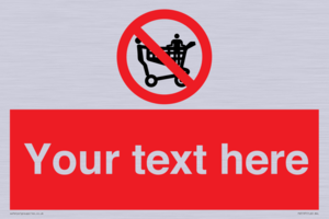 Custom No Climbing on Trolley Sign